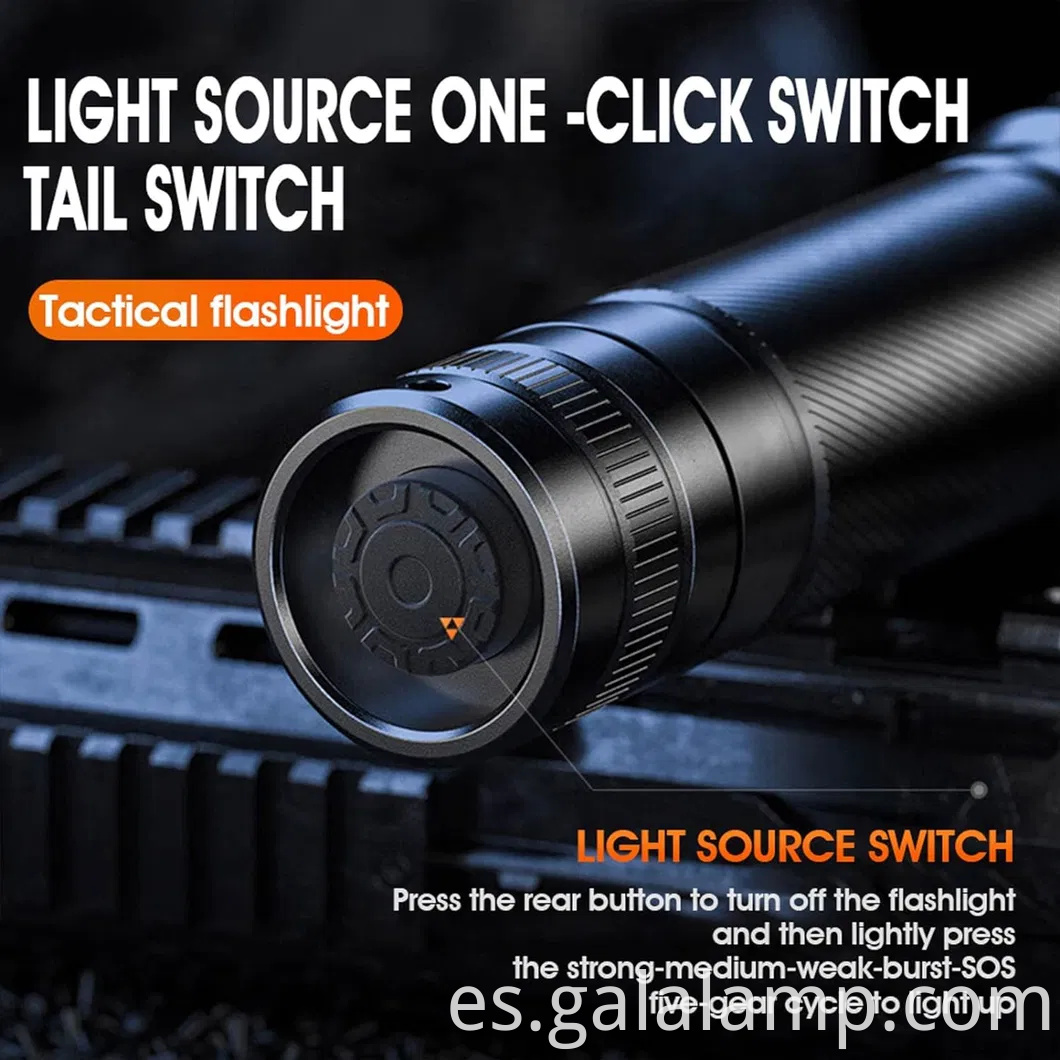 Mini linterna, aleación de aluminio S3-A, linterna de iluminación al aire libre de zoom variable